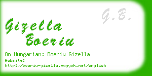 gizella boeriu business card